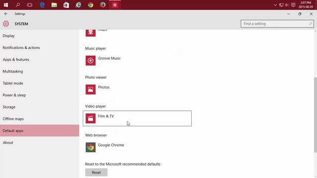 Windows 10 - Change your default Web Browser, Music Player and other apps смотреть онлайн