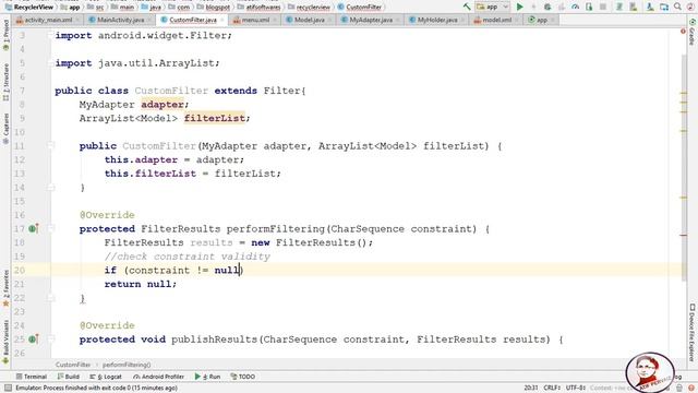 Android RecyclerView & CardView – Part 02 – Search Items смотреть онлайн