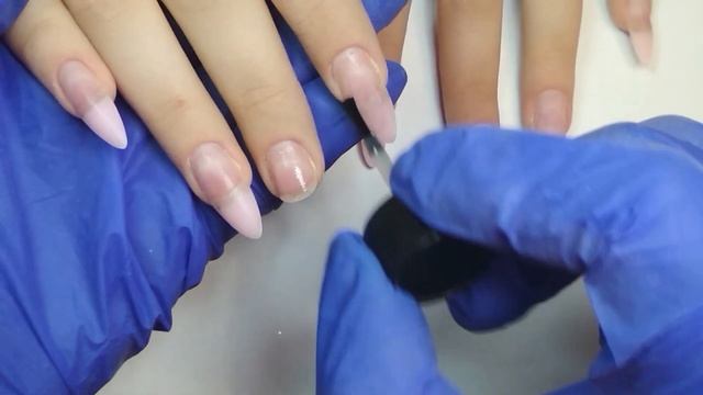 Коррекция нарощенных ногтей / Коррекция гелем / Матовые ногти / Виктория Нейлс смотреть онлайн