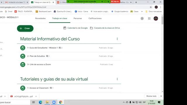 Presentación del Curso Módulo 1 Guía de acceso a Classroom смотреть онлайн