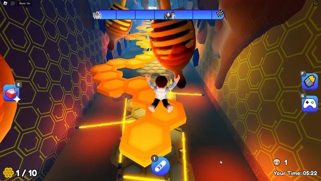 BEE SWARM ESCAPE! (Obby) Easy Mode Roblox Gameplay [4K] смотреть онлайн