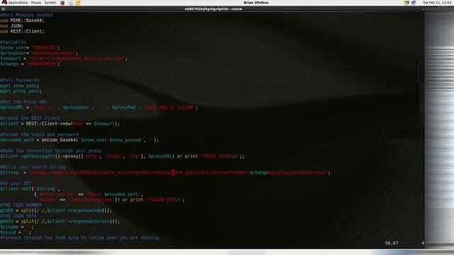 Using Perl and Connection to Service Now API via a Proxy. смотреть онлайн