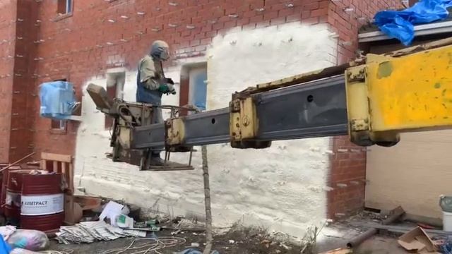 Напыление пенополиуретана. Плюсы своей автовышки. протон е6. смотреть онлайн