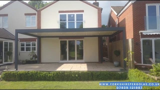 Yorkshire Pergolas - Vista Garden Pergola With White Led Lights смотреть онлайн