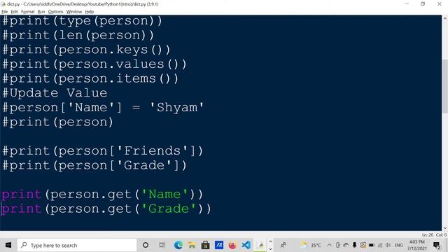 Dictionary in Python | Python Course in Hindi смотреть онлайн