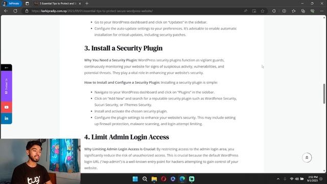5 Essential Tips to Protect and Secure Your WordPress Website ? смотреть онлайн