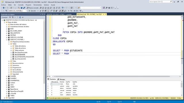 SQL NOTAS DE ALUMNOS Y PROMEDIOS смотреть онлайн