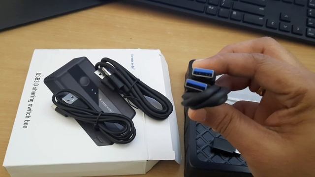 Lemorele USB 3.0 Switch: Share 4 USB Devices with 2 Computers with a Single Click. смотреть онлайн