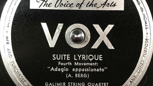 ALBANBERG LYRIC SUITE GALIMIR STRING QUARTET смотреть онлайн