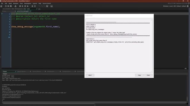Error Messages [GameMaker Studio 2] смотреть онлайн