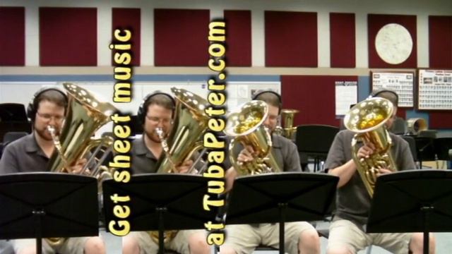 "Misirlou" cover from PULP FICTION Tuba Quartet + sheet music смотреть онлайн