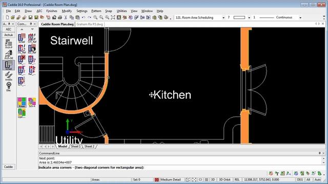 Area_and_Volume_Scheduling with Caddie - AutoCAD Architecture compatible DWG CAD software смотреть онлайн