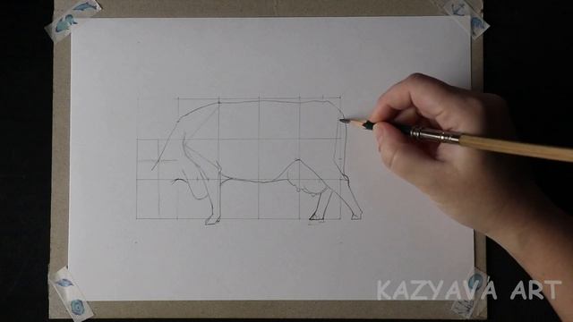 Как нарисовать КОРОВУ карандашом поэтапно смотреть онлайн