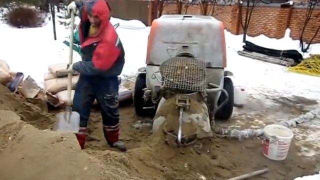 Стяжка зимой, Полусухая стяжка пола зимой смотреть онлайн
