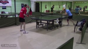 Плоский завершающий удар справа, техника настольного тенниса