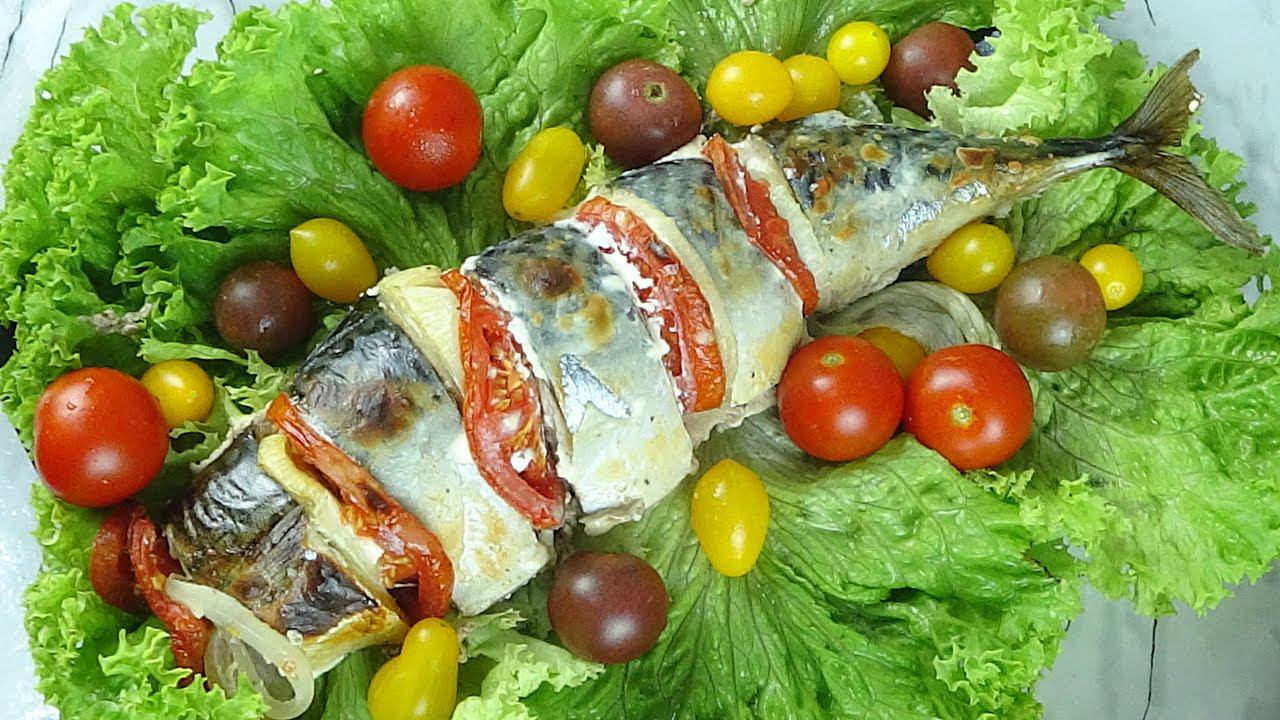 Скумбрия в духовке на вкус просто "Огонь" смотреть онлайн