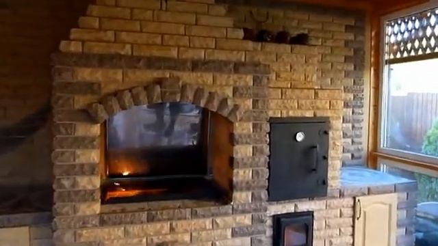 Барбекю с отделкой камнем смотреть онлайн