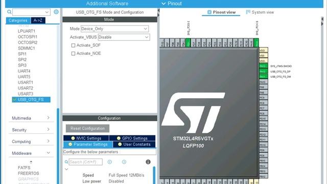 STM32CubeMX USB Custom HID STM32L4 Plus смотреть онлайн