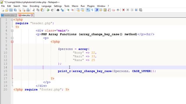 Working with Array in PHP [PART-02]: php array_change_key_case() method смотреть онлайн