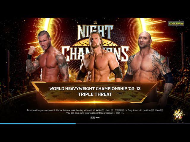 WWE2K24 Randy Orton vs Triple H vs Batista смотреть онлайн