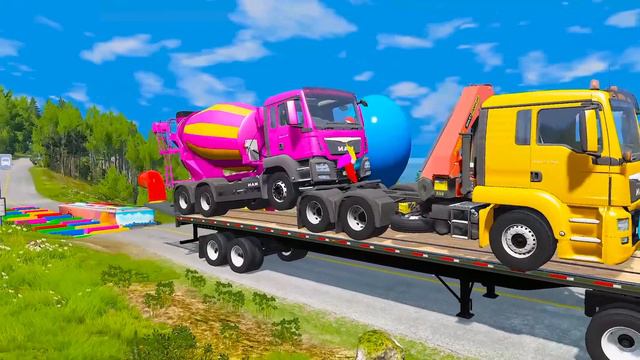 Big & Small: Mcqueen Police with Spinner Wheels vs Monster Truck Choo Choo Charles vs Thomas Train смотреть онлайн