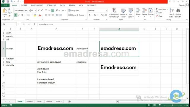 Cut Copy Paste in Excel 2013 Urdu Tutorials смотреть онлайн