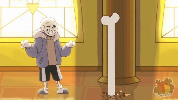 андертейл анимация "санс против фриск"