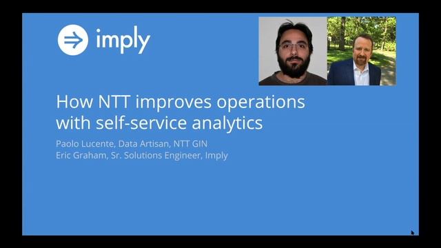 Why NTT Chose Apache Druid over Elasticsearch, InfluxDB and Cassandra смотреть онлайн