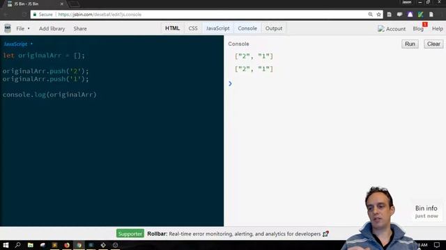 Javascript push() - add to the back of an array смотреть онлайн