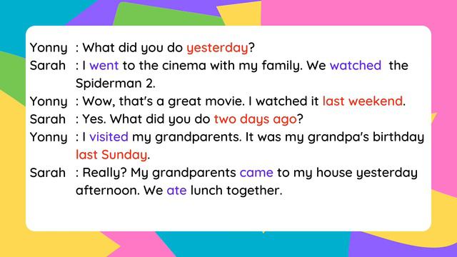 ENGLISH YEAR 5 | WHAT I DID IN THE PAST? | PAST TIME EXPRESSIONS (PAGE 67) смотреть онлайн