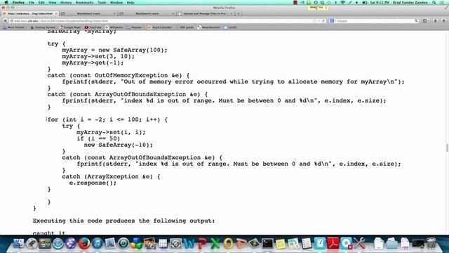 ExceptionHandlingC++SafeArrayExample смотреть онлайн