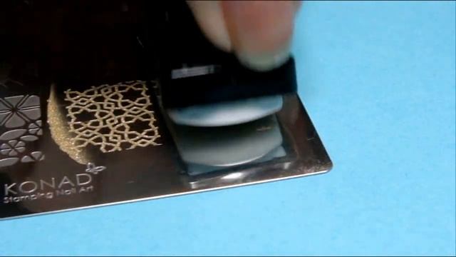 Стемпинг с плиткой Konad Square Image Plate 11. Stamping Nail Art Tutorial