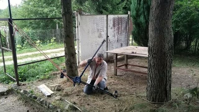 Реечный домкрат Stels 50529 вместо лебёдки .Часть 3. смотреть онлайн