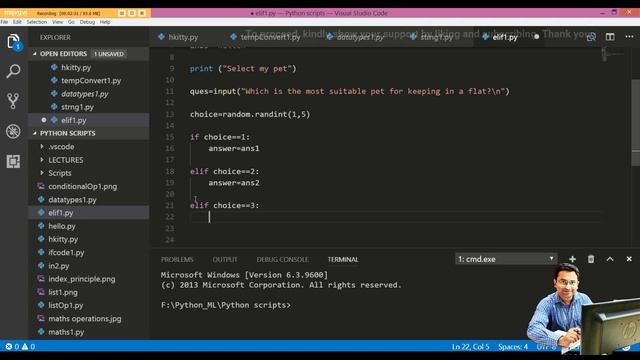 Python Programming for Decision Making using if, if-else, elif, and while loops смотреть онлайн