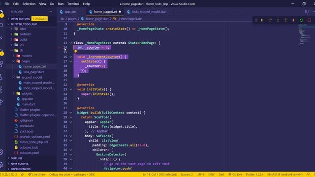 10. Flutter + PHP: Todo App - Fetching todos and scoped model смотреть онлайн