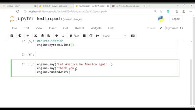 Text to Speech in python | in Jupiter Notebook смотреть онлайн