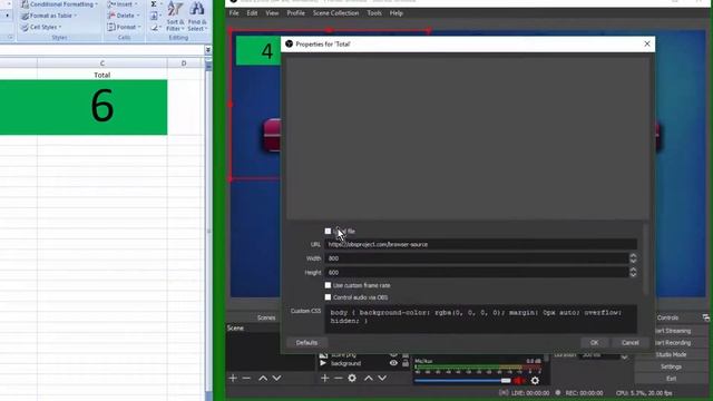 Excel Sheet to OBS - Update Real-Time Score to your Game смотреть онлайн