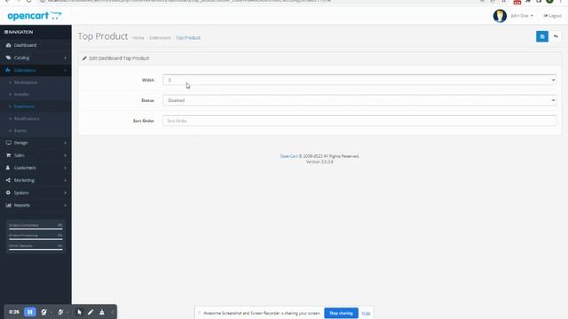 Top Product Chart On Admin Dashboard смотреть онлайн