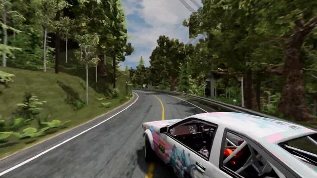 BeamNG.Drive. Toyota AE86 Drift смотреть онлайн
