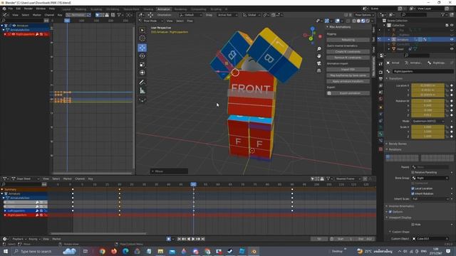 How to make roblox animation in blender tutorial ( Ep.1 Understand the Basic ) смотреть онлайн