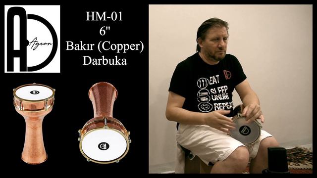 Agean Percussion 6'' Hammered Copper Darbuka смотреть онлайн