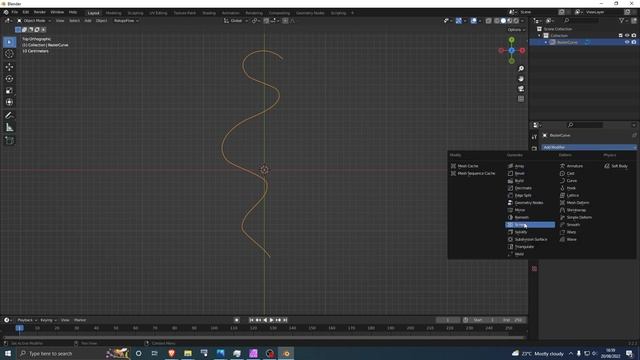Blender 3D Quickie - Curve to 3D Mesh смотреть онлайн