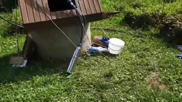 Установка насоса в колодец полная