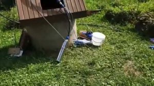 Установка насоса в колодец полная