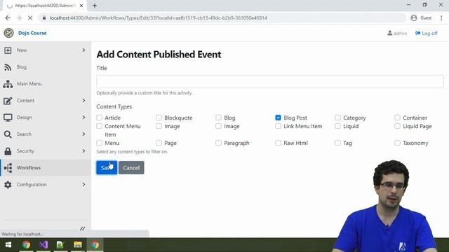 Automating tasks in Orchard Core with Workflows and Liquid markup - Dojo Course 3 (12) смотреть онлайн