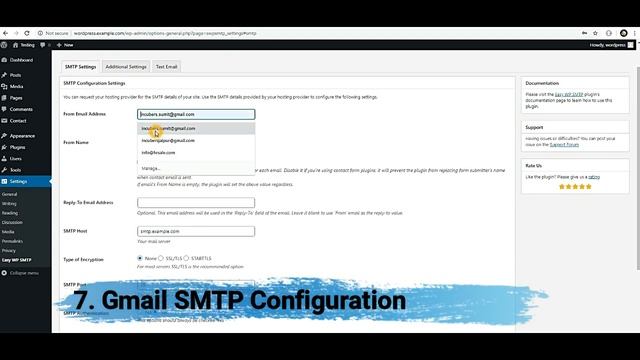 How To Setup WordPress SMTP For Sending Emails | Gmail And Other Email Service | By Sumit Thakur смотреть онлайн