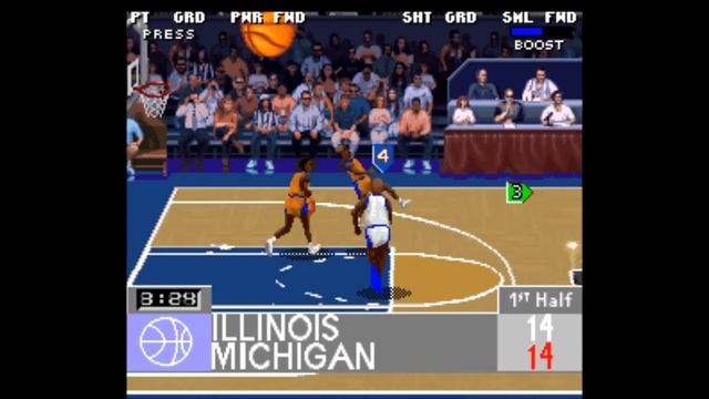 College Slam (SNES)- Michigan Gameplay 1/2 смотреть онлайн