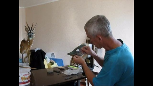 Изготовление чучела трофейной головы щуки. Таксидермия Бахмат. смотреть онлайн