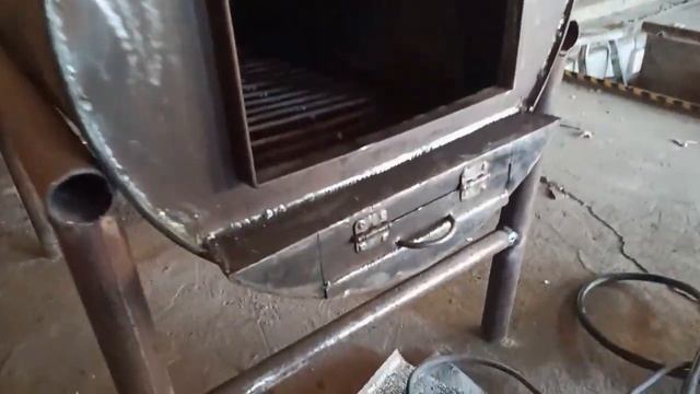 Печь для гараж своими руками 2 часть (глухие) смотреть онлайн