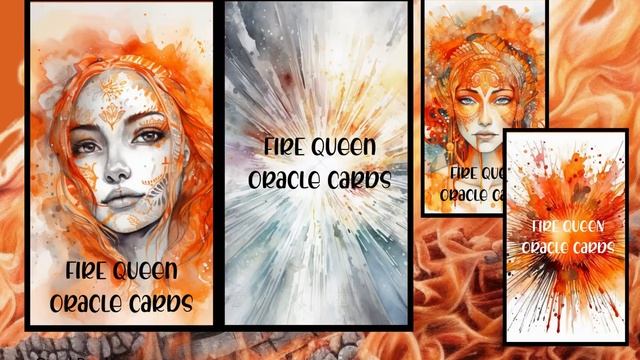 PRINTABLE CARD Deck, Spiritual Women, Fire, Queen, Oracle Cards, Tarot Size, 2.75 x 4.75, Letter смотреть онлайн